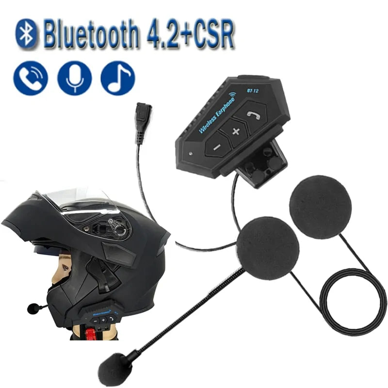 Motorcycle Helmet Wireless Intercom Headset