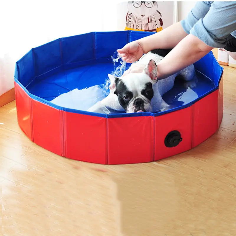 PVC Foldable Dog Pool Pet Bathtub Wash Pool Outdoor Indoor Swimming Tub Summer Cooling Bathing Pool Pet Dog Supplies