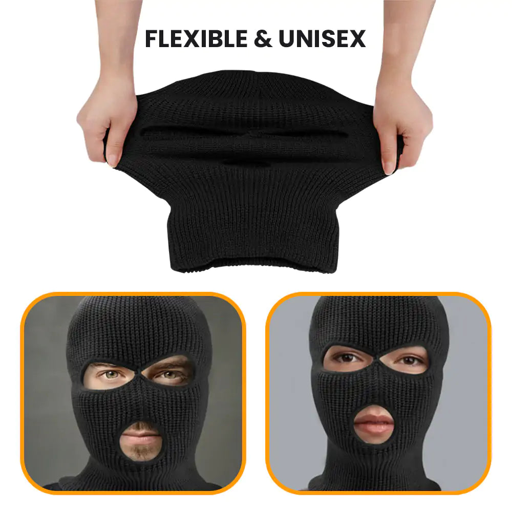 3 Hole Winter Face Mask & Balaclava Beanie