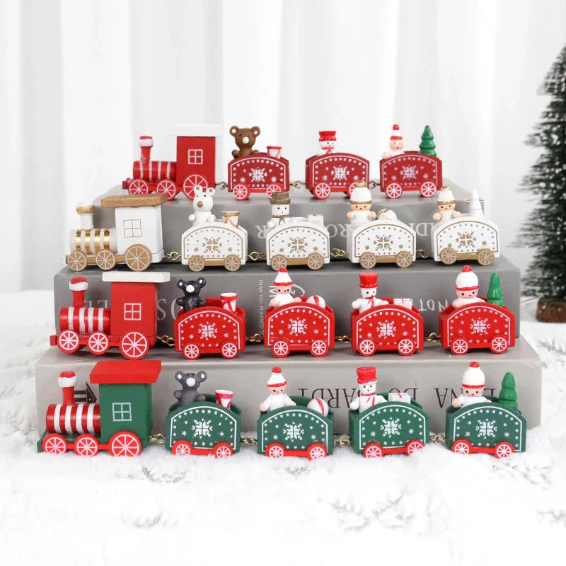 Christmas Wooden Train