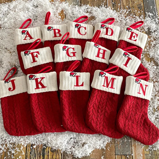 Christmas Alphabet Knitting Socks