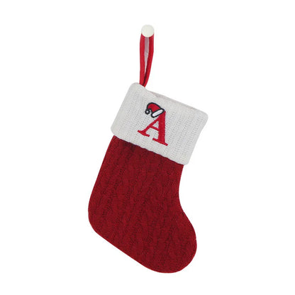 Christmas Alphabet Knitting Socks