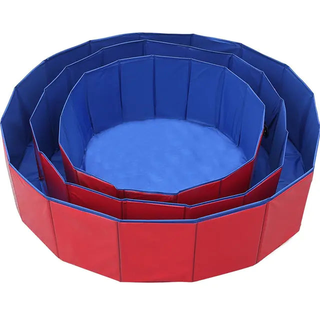 PVC Foldable Dog Pool Pet Bathtub Wash Pool Outdoor Indoor Swimming Tub Summer Cooling Bathing Pool Pet Dog Supplies