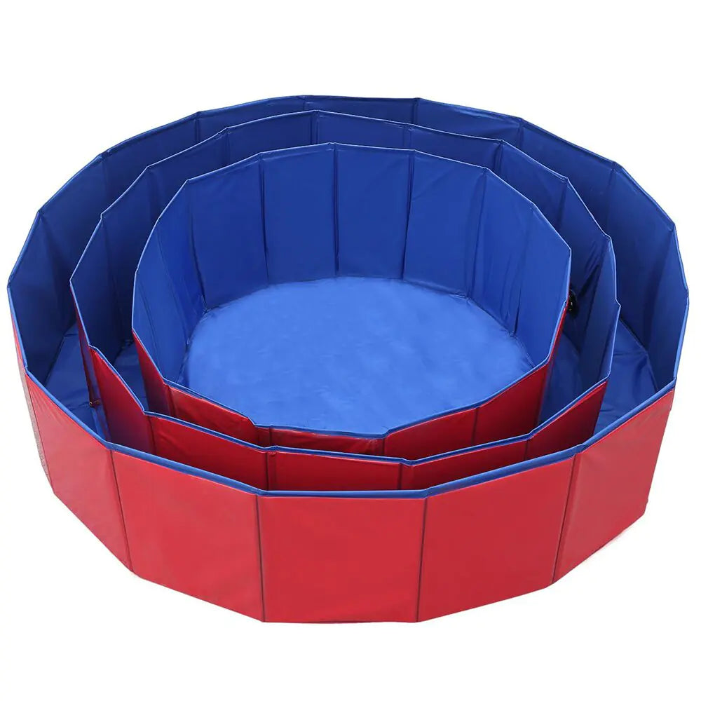 PVC Foldable Dog Pool Pet Bathtub Wash Pool Outdoor Indoor Swimming Tub Summer Cooling Bathing Pool Pet Dog Supplies